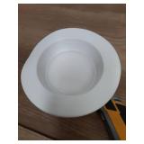 HALO RL 4 in. White Integrated LED Recessed Ceiling Light Retrofit Trim with Selectable CCT (2700K-5000K) - Retail: $25