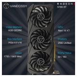 Radeon RX 5700 XT Graphics Card, 8GB GDDR6 256-Bit RDNA Architecture 1755/1905 MHz (Base/Boost Clock) DirectX 12 HDMI DP PCIe4.0 2K PC Gaming Video Card for Office Gaming (RX 5700 XT - Triple Fan) - R