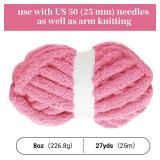 BALAPET 8 Pack Chunky Chenille Yarn for Crocheting & Knitting, 27yds 8 oz Each Skein Soft Fluffy Kitting Yarn Set, Thick Velvet Plush Yarn for Handcrafts Weaving Making Blankets - Retail: $35