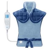 iDOO Heating Pad for Back Pain Relief, Mothers Day Gifts for Mom Women Mom Elderly, FSA Eligible Items Only List, Weighted Heating Pad for Neck & Shoulders, ETL Electric Heat Pad, 24\"x33\" - Retail: 