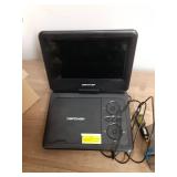 Appears Pre Owned DBPOWER 11.5\" Portable DVD Player, 5-Hour Built-in Rechargeable Battery, 9\" Swivel Screen, Support CD/DVD/SD Card/USB, Remote Control, 1.8 Meter Car Charger, Power Adaptor and Car 