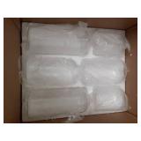 Glasseam Clear Small Flower Vases - Bulk Set of 11, Handmade Modern Decorative Bud Vases for Flowers, Wedding Centerpiece, Dining Table Decoration - Retail: $36