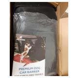 ROUWINNE Dog Barrier for SUV, 50\" Dog Car Barrier Behind Front Seat, Escape-Proof Back Seat Divider & Cargo Area Gate, Durable Dog Net for Car, Safety Mesh Pet Restraint - Retail: $70