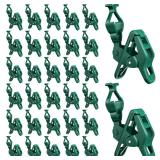 C7 C9 Christmas Lights Spring Clips, 100 Count Holiday Lights Quick Spring Clips, Shatterproof Shingle and Gutter Clips for E12, E17Socket, Rope Lights Roofline Fence Railing Mantel Christmas Trees - 