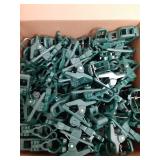C7 C9 Christmas Lights Spring Clips, 100 Count Holiday Lights Quick Spring Clips, Shatterproof Shingle and Gutter Clips for E12, E17Socket, Rope Lights Roofline Fence Railing Mantel Christmas Trees - 