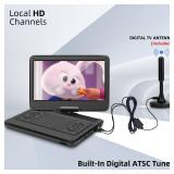 Feihe 16.5\" Portable TV/DVD Player Combo with 14.0\" Large HD Swivel Screen and Digital TV ATSC Tuner/HDMI/USB/AV/Audio, Built-in Battery, Dual High Volume Stereo Speakers - Retail: $110