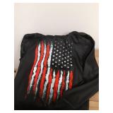Goodstoworld Boys Girls Flag Sweatshirts Black Unisex 8-10 Year Old Sweatshirts with Pockets Kids Cool Graphic Striped Stars Hoodies Size XL - Retail: $15