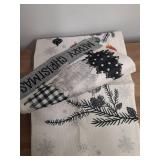 Merry Christmad Table Runner 6ft Long 13 Inches Wide  - Retail: $0