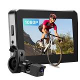 Bike Camera Rechargeable Battery 360Â° Rotation - Color Night Vision 3 Mins Easy Installation Wide View Handlebar 4.3