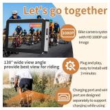 Bike Camera Rechargeable Battery 360Â° Rotation - Color Night Vision 3 Mins Easy Installation Wide View Handlebar 4.3