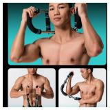 40-100lb Adjustable Twister Arm Trainer, Chest Expander Workout Equipment,Portable Shoulder Strength Exerciser Machine for Men, Power Twister Bar,Ab Twister for Home Gym Fitness Training