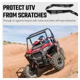 Retails for $174! AUPOWER 2-Seat Low Profile Rock Sliders for Polaris RZR PRO XP/PRO R 2020-2025, RZR Turbo R 2022-2024, Heavy Duty Steel Nerf Bars Tree Kickers Side Steps Accessories, Replace OEM # 2