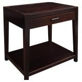Retails for $122! Casual Home Notre Dame Nightstand with USB Ports-Espresso, 18.75 in x 24 in x 26 in (D x W x H)