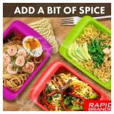 Rapid Ramen Cooker | Microwavable Cookware for Instant Ramen | BPA Free and Dishwasher Safe | Perfect for Dorm, Small Kitchen or Office | Black
