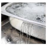 Stainless Steel Dishpan 9.9L/ Large Washing-up Bowl 9.9L, Multipurpose Kitchen Sink Bowl, Dish Tub, Vegetable Washing Basin (15.35L x 11.8W x 4.72H inches) / Rubber Cap Type