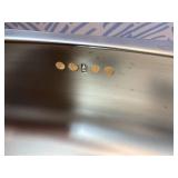 Stainless Steel Dishpan 9.9L/ Large Washing-up Bowl 9.9L, Multipurpose Kitchen Sink Bowl, Dish Tub, Vegetable Washing Basin (15.35L x 11.8W x 4.72H inches) / Rubber Cap Type