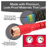 Pocket Hose 100 FT Copper Head Expandable Garden Hose with Pocket Pivot, No Tangles, AS SEEN ON TV, 360  Swivel, Tri-Tex Tubing, Force Field Jacket, Lead-Free, No-Kink, Anti-Burst w/APT