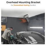 Retails for $329! Comfort Zone 5,000W Hard-Wired Garage Heater   Industrial & Commercial Ceiling Mount, 240V Fan-Forced Heater with Remote, Digital Thermostat, Timer, 2 Heat Settings, Overheat Protect