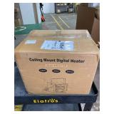 Retails for $329! Comfort Zone 5,000W Hard-Wired Garage Heater   Industrial & Commercial Ceiling Mount, 240V Fan-Forced Heater with Remote, Digital Thermostat, Timer, 2 Heat Settings, Overheat Protect