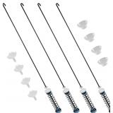 W11682068 Washer Suspension Rods Kit (4 Pcs) Replace PD00083790 4983953 OEM28862894 PS12746501 EAP12746501 FIX12746501 PS17216431 EAP17216431 FIX17216431 Fit for MAT24PDAGW0 MAT24PDAWW0 MVWP575GW1