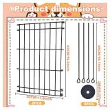 Dog Crate Divider Panel,Include 2 Metal Panels,4 Connecting Rods and 4 Spacers,Adjustable Metal Pet Kennel Divider,16.9