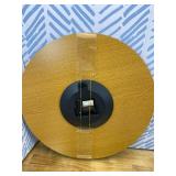 CHYLIN Wall Clock - 18 Inch Silent Non Ticking Wall Clocks Battery Operated, Wooden Rustic Farmhouse Larger Clock Decorative for Living Room, Kitchen (Blue)