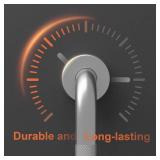 Satin Brushed Nickel Shower Grab Bars 24 Inch w/Anti-Slip knurled Grip, iMomwee Stainless Steel Wall Mount Bathroom Safety Balance Handrail, Handicap Elderly Senior Assist Textured Grab Bar Handle