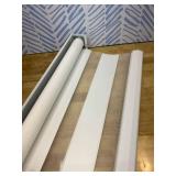 Persilux Custom Size Cordless Zebra Blinds for Windows with Jacquard Pattern Insulated Roller Shades Light Filtering Sheer Window Shades for Home, Office and Door Cream