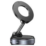 F&N Trading Inc F&N Magnetic Car Phone Mount with Suction Cup   360  Adjustable Holder for Windshield, Dashboard, Rear Windows   Rideshare & Backseat Entertainment (Black)