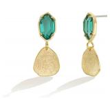 OZEL   Crystal Earrings for Women Dangle   14K Gold Plated Lightweight Daily Fashion Earrings