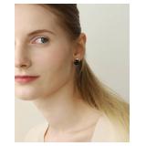 Cushion-Cut Crystal Stud Earrings   925 Silver Post, Gold-Plated, 9 Colors