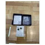 Cushion-Cut Crystal Stud Earrings   925 Silver Post, Gold-Plated, 9 Colors