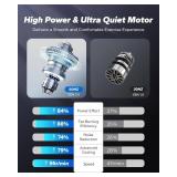 MERACH Under Desk Elliptical Machine, Leg Exerciser While Sitting for Seniors with Remote Control & 12-Speeds, Quiet Portable Electric Seated Pedal Exerciser Machine for Home Office