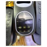 MERACH Under Desk Elliptical Machine, Leg Exerciser While Sitting for Seniors with Remote Control & 12-Speeds, Quiet Portable Electric Seated Pedal Exerciser Machine for Home Office