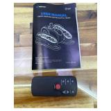 MERACH Under Desk Elliptical Machine, Leg Exerciser While Sitting for Seniors with Remote Control & 12-Speeds, Quiet Portable Electric Seated Pedal Exerciser Machine for Home Office