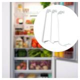 Yajuyi 3 Pieces Refrigerator Shelf Refrigerator Door Shelf Accessories for Refrigerator Part Sturdy Refrigerator Door Shelf Rack Bar