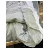 King Comforter Set, 3 Pieces Striped Bed Set, Soft Brushed Microfiber Reversible Bedding Set for All Season, Lightweight & Breathable Bedding Set with Comforter & Shams, Sage Green