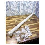 Retractable Baby Gate for Stairs, 55" Wide 38" High Pet Gate with Auto-Retract System, One-Hand Operation, Mesh Baby Gate for Doorways, Hallways, Decks, Indoor & Outdoor, White