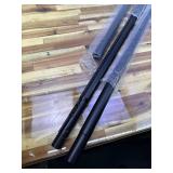 ZipGlo Black Tension Curtain Rod 41-126 In(4-10Ft), Long Curtain Rod No Drilling for Window or Bathroom,Outdoor Tension Rods for Patio, Heavy Duty Shower Rod,Rod Diameter 1.26In-One-bond stretching