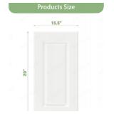 Built-in Cabinet Doors - Cabinet Replacement Doors for Kitchen, Living Room, Bedroom, Bathroom - 29 Inch High (White, 15.5 Inch Wide)
