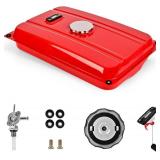 5 Gallon Generator Gas Fuel Tank with Filter Gauge Cap Universal Fit Compatible with EC2500 (5 Gallon, Yellow)