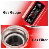 5 Gallon Generator Gas Fuel Tank with Filter Gauge Cap Universal Fit Compatible with EC2500 (5 Gallon, Yellow)