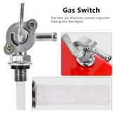 5 Gallon Generator Gas Fuel Tank with Filter Gauge Cap Universal Fit Compatible with EC2500 (5 Gallon, Yellow)