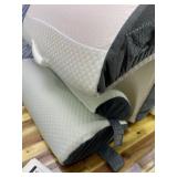 6PCS Wedge Pillow Set for After Surgery, Bed Wedge Pillow Post Surgery, Bed Pillows for Sitting Up, Sleeping, Acid Relux, Memory Foam Back Pillow, Beds Wedges & Body Positioners, White/Grey