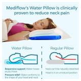 Mediflow Fiber: The First & Original Water Pillow, clinically Proven to Reduce Neck Pain & Improve Sleep. Therapeutic, Ideal for People Looking for Proper Neck Support
