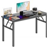 Retails for $117! DlandHome 47 inches Folding Table Computer Desk Portable Activity Conference Table Home Office Desk, Fully Assembled Black DND-ND5-120BB