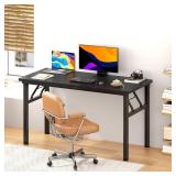 Retails for $117! DlandHome 47 inches Folding Table Computer Desk Portable Activity Conference Table Home Office Desk, Fully Assembled Black DND-ND5-120BB