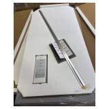 2 PCS Tempered Glass Home Gym Mirror 48 x 24 Inch (Each), Full Length Wall Mounted & Frameless Full Mirror for Gym, Yoga Studio, Dancing Studio