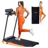 Retails for $140! Walking Pad Treadmill with Incline, 2026 Upgrade Portable Treadmill with Handles for Home Small, 3.5HP Small Walking Pad with Handle Bar, 0.6-10.0MPH, 400LBS