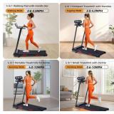 Retails for $140! Walking Pad Treadmill with Incline, 2026 Upgrade Portable Treadmill with Handles for Home Small, 3.5HP Small Walking Pad with Handle Bar, 0.6-10.0MPH, 400LBS
